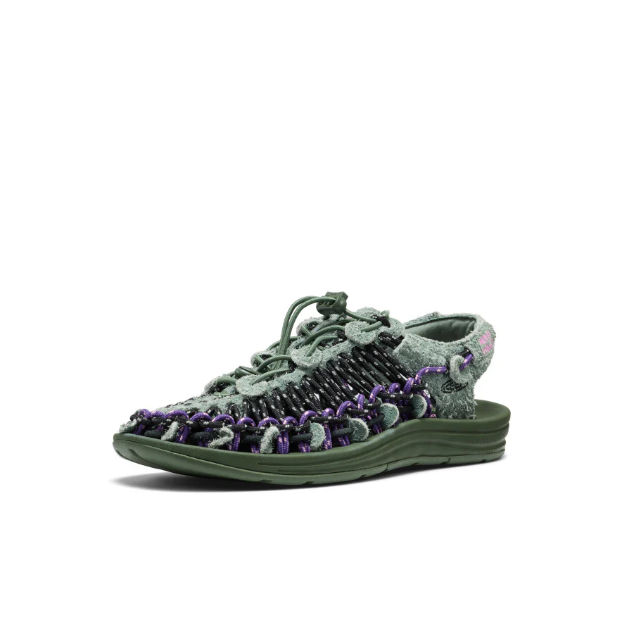 Unisex UNEEK Leder Henrik Vibskov Sneaker | Green Spring - Image 3