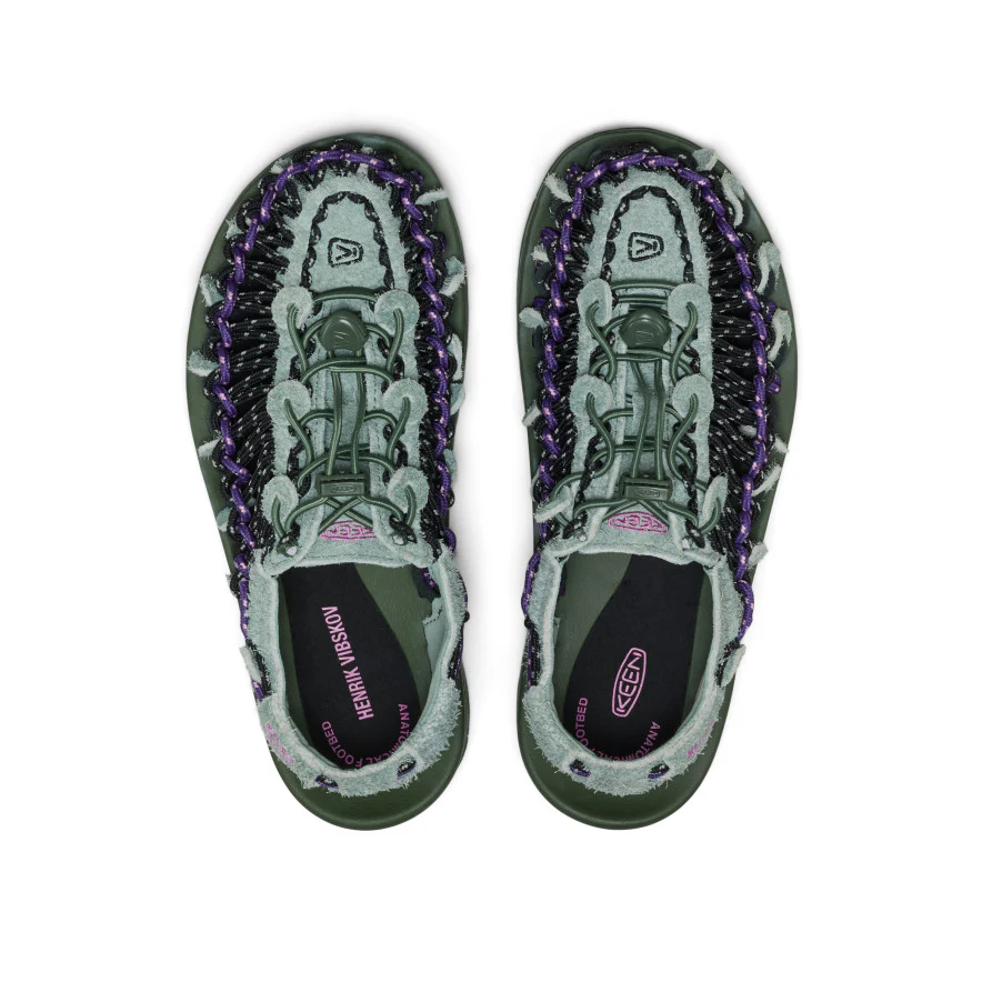 Unisex UNEEK Leder Henrik Vibskov Sneaker | Green Spring - Image 4