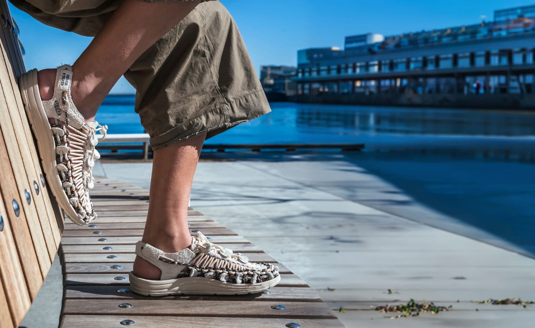 Unisex UNEEK Leder Henrik Vibskov Sneaker | Green Spring - Image 7