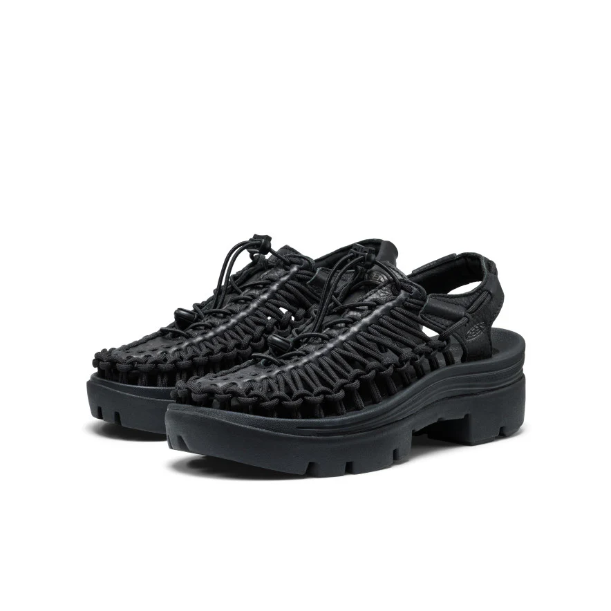 Unisex UNEEK PLT Sneaker  |  Black Smooth Lea - Image 2