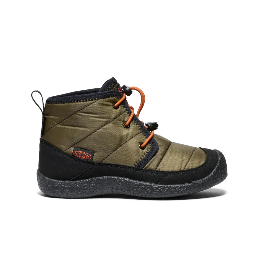 Howser II Wasserdicht Chukka für große Kids | Dark Olive/Gold Flame - Image 7