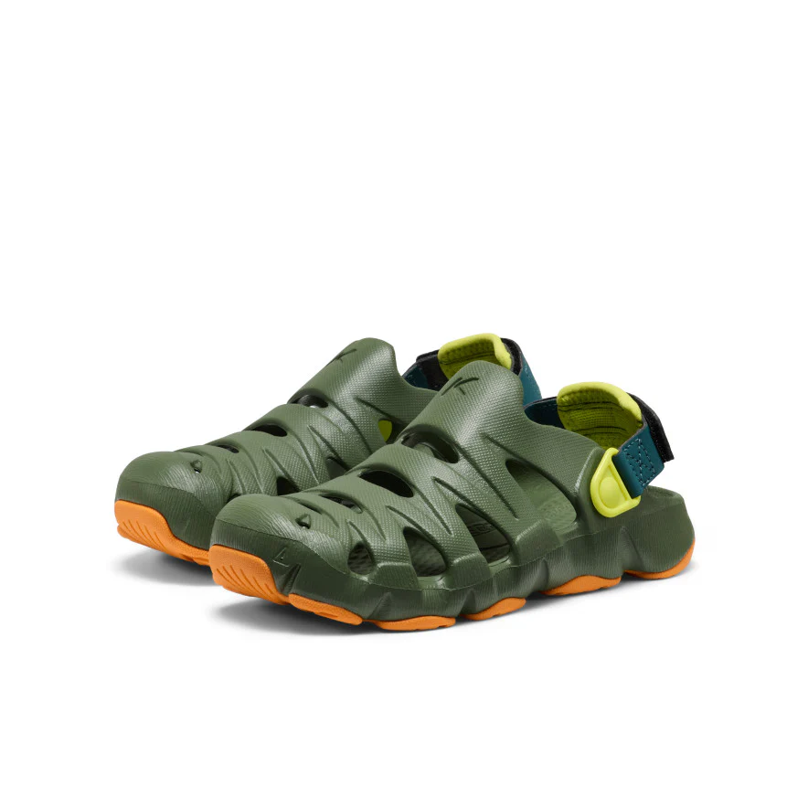HyperFLT Clog für große Kids | Bronze Green/Orange Peel - Image 9