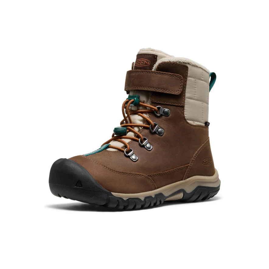Kanibou Wasserdichte Winterstiefel für große Kids | Dark Earth/Roasted Pecan - Image 3