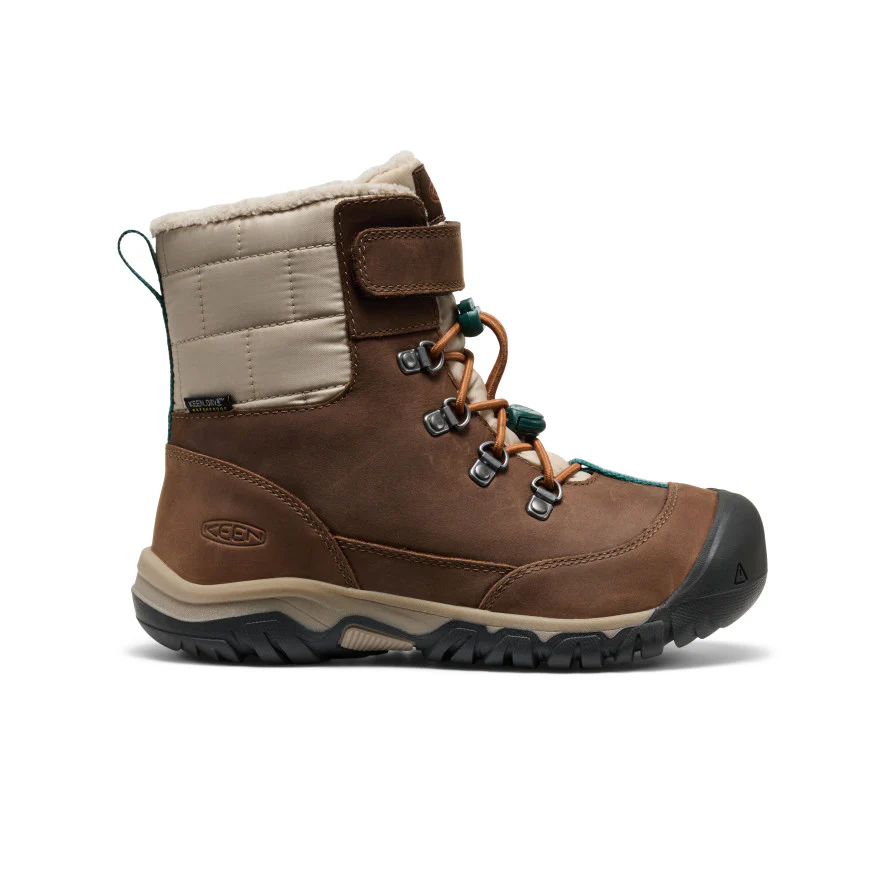 Kanibou Wasserdichte Winterstiefel für große Kids | Dark Earth/Roasted Pecan - Image 7