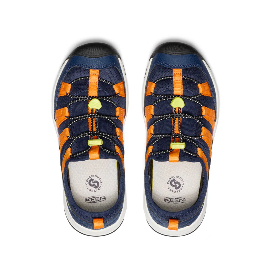 Motozoa Sneaker für große Kids | Naval Academy/Bright Marigold - Image 4