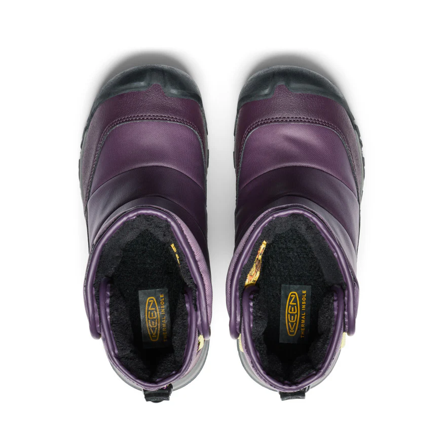 Puffrider Wasserdichte Winterstiefel für große Kids | Black Plum/Daiquiri Green - Image 4