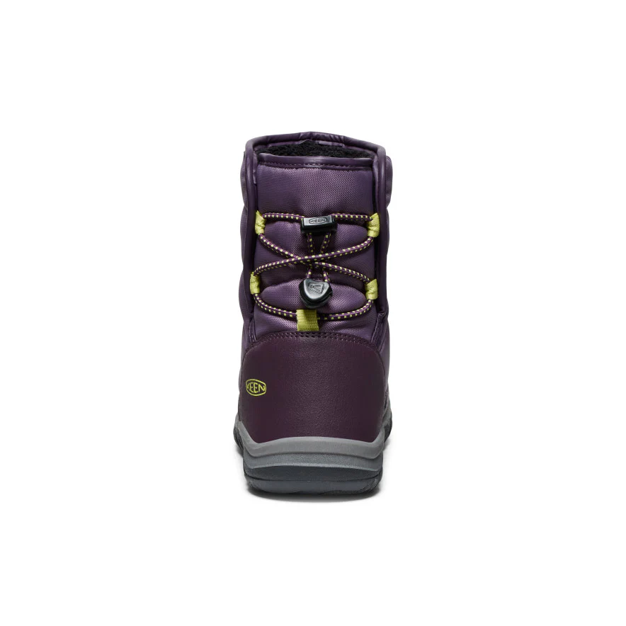 Puffrider Wasserdichte Winterstiefel für große Kids | Black Plum/Daiquiri Green - Image 5