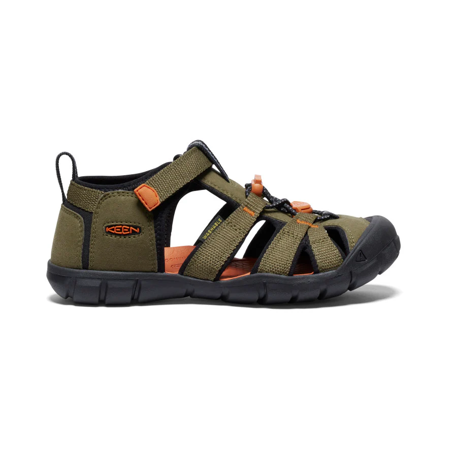 Seacamp II CNX Sandale für große Kids | Dark Olive/Gold Flame - Image 10