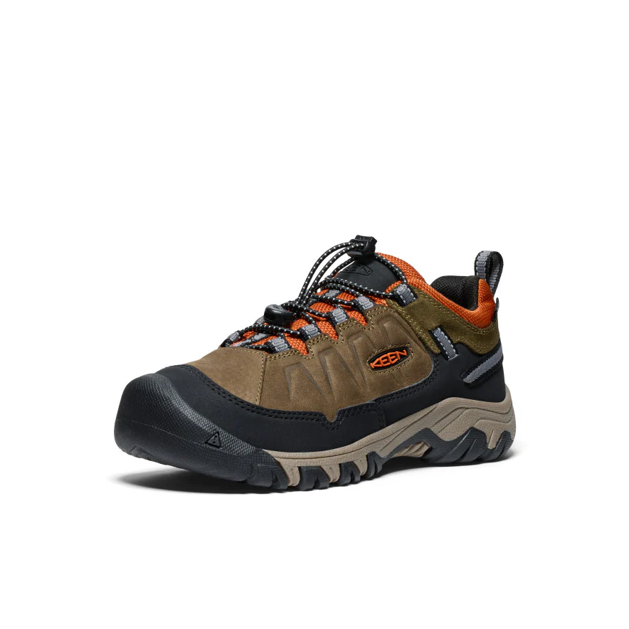 Targhee IV Wasserdichte Wanderschuhe für große Kids | Dark Olive/Gold Flame - Image 3