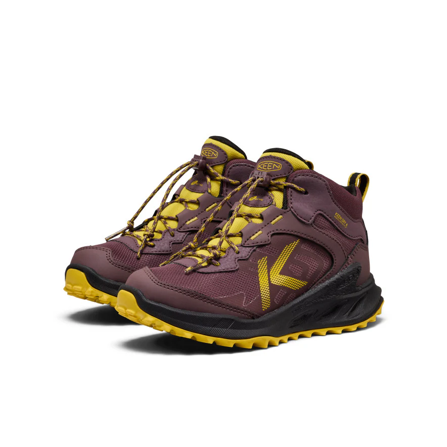Zionic Wasserdichte Stiefel für große Kids | Huckleberry/Mango Mint - Image 2