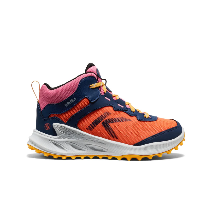 Zionic Wasserdichte Stiefel für große Kids | Naval Academy/Nasturtium - Image 7
