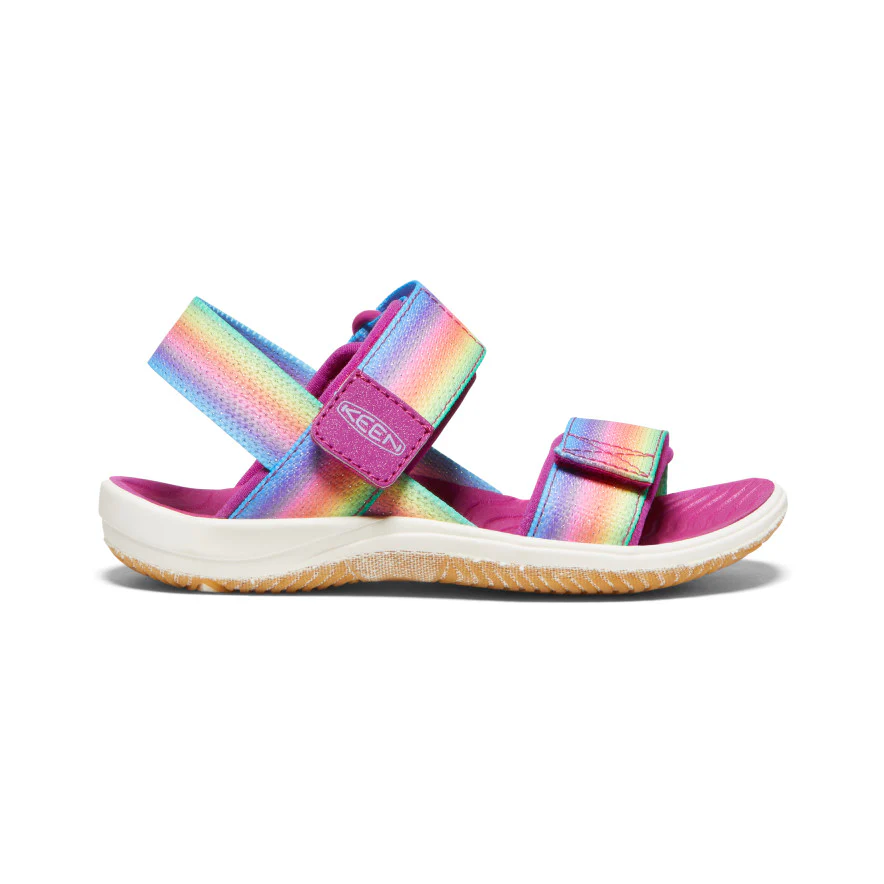 Elle Riemchensandale für jüngere Kinder | Rainbow/Festival Fuchsia