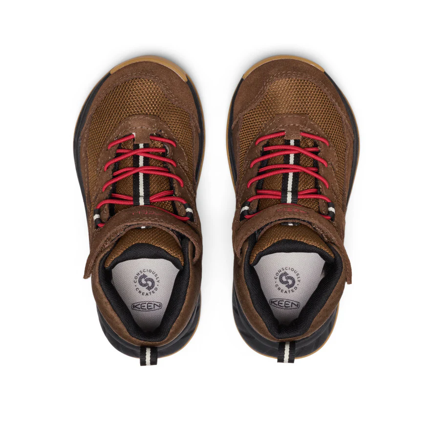 Hightrail wasserdichte Wanderstiefel für kleine Kids | Dark Earth/Garnet - Image 4
