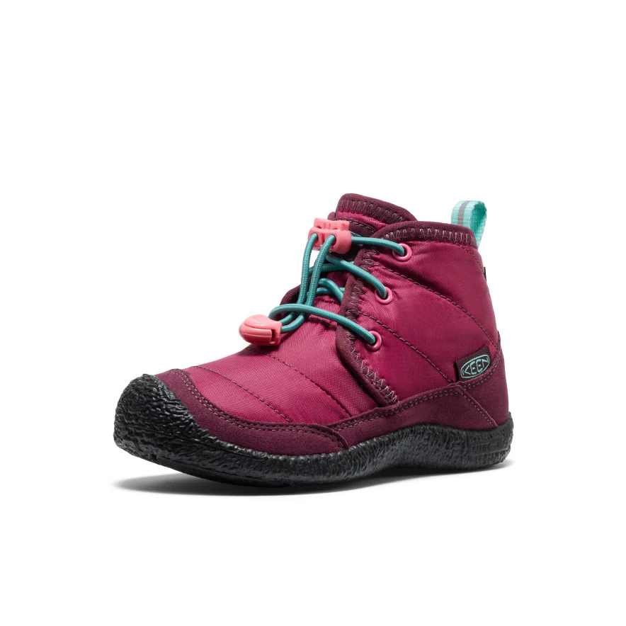 Howser II Wasserdicht Chukka für kleine Kids | Beaujolais/Pool Blue - Image 3