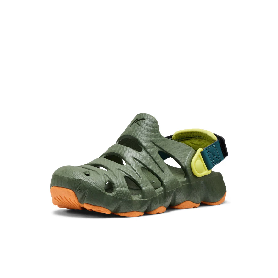 HyperFLT Clog für kleine Kids | Bronze Green/Orange Peel - Image 3