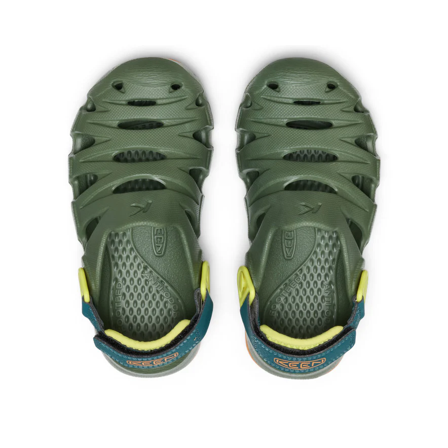 HyperFLT Clog für kleine Kids | Bronze Green/Orange Peel - Image 4