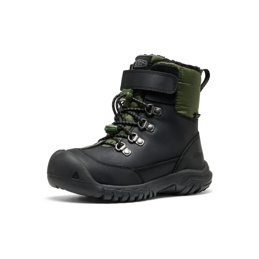 Kanibou Wasserdichte Winterstiefel für kleine Kids | Black/Bronze Green - Image 3
