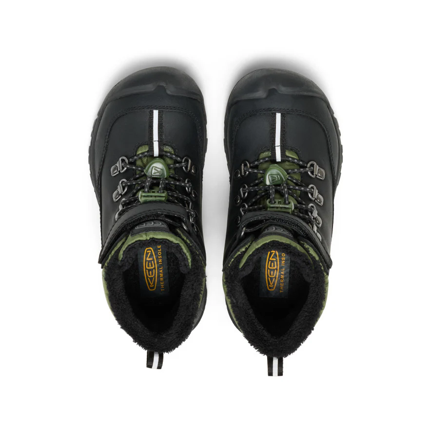 Kanibou Wasserdichte Winterstiefel für kleine Kids | Black/Bronze Green - Image 4
