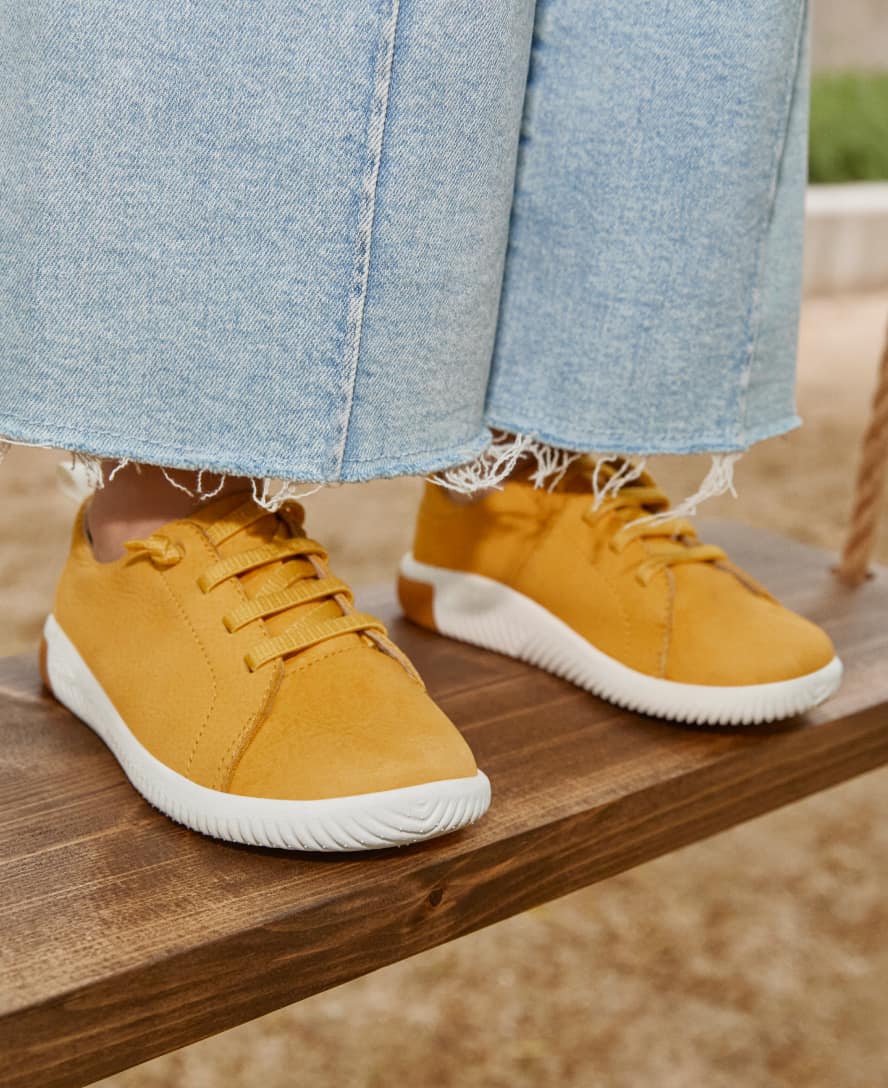 KNX Leder Sneaker für kleine Kids | Daffodil/Star White - Image 9