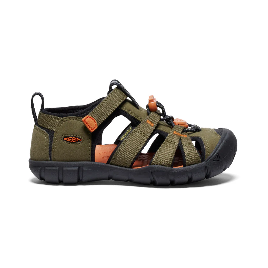 Seacamp II CNX Sandale für kleine Kids  |  Dark Olive/Gold Flame - Image 10