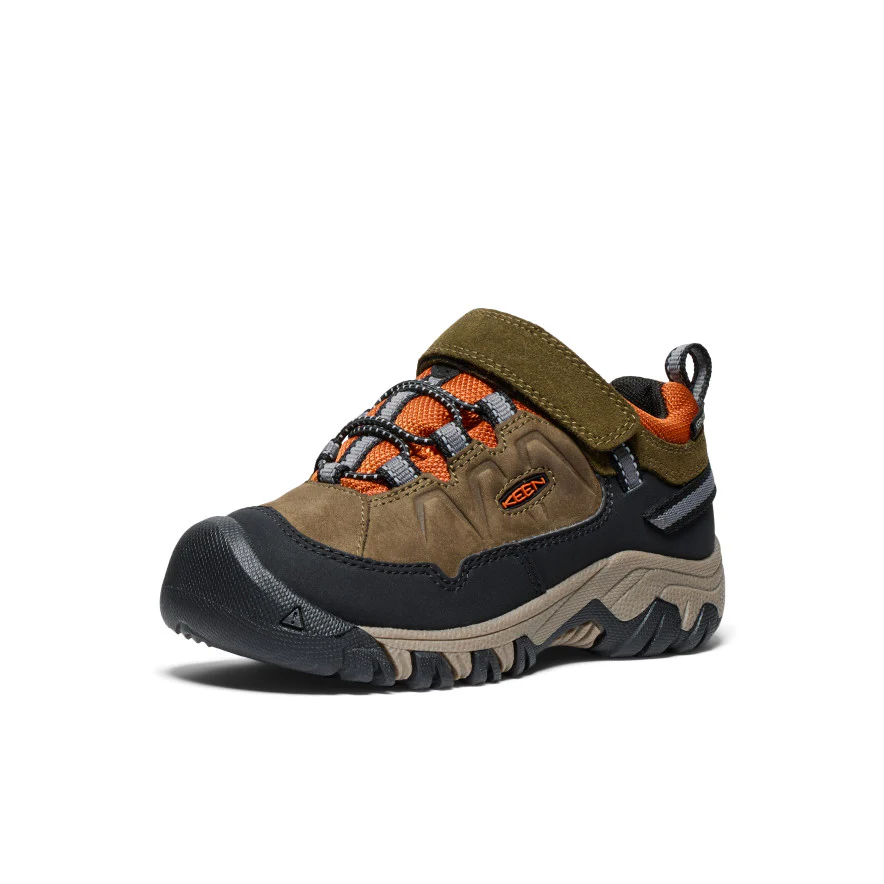 Targhee IV Wasserdichte Wanderschuhe für kleine Kids | Dark Olive/Gold Flame - Image 3