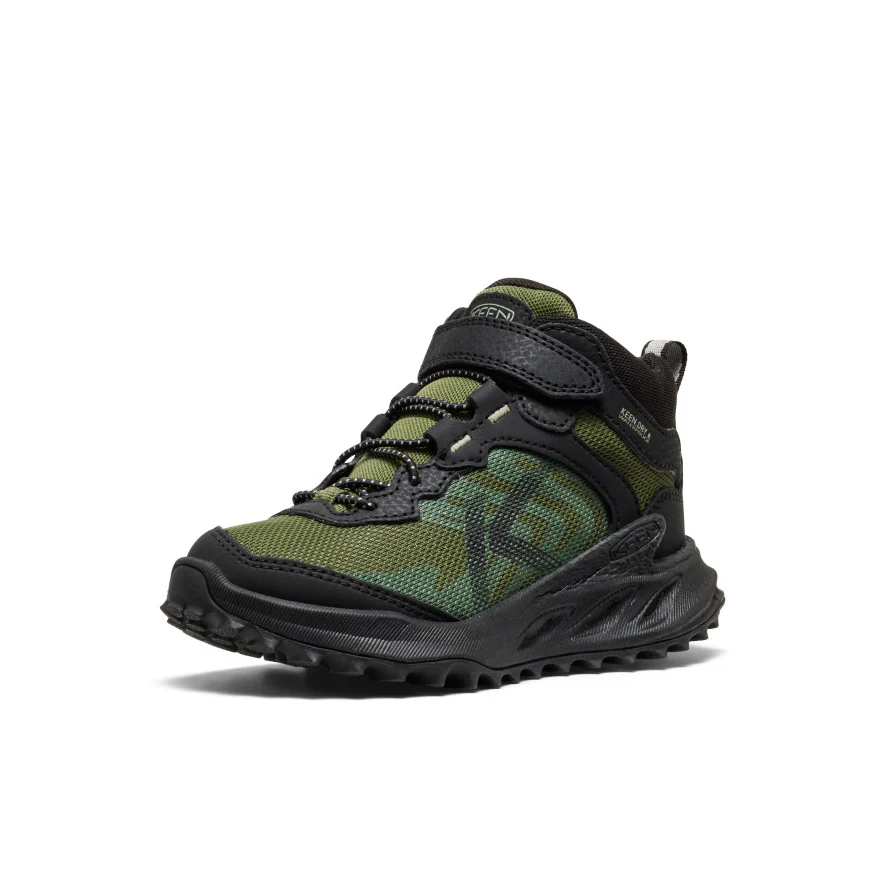 Zionic Wasserdichte Wanderstiefel für kleine Kids | Black/Bronze Green - Image 3