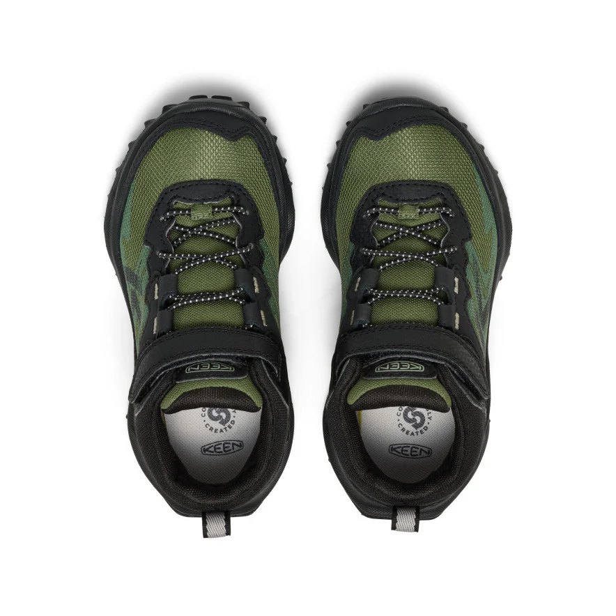 Zionic Wasserdichte Wanderstiefel für kleine Kids | Black/Bronze Green - Image 4