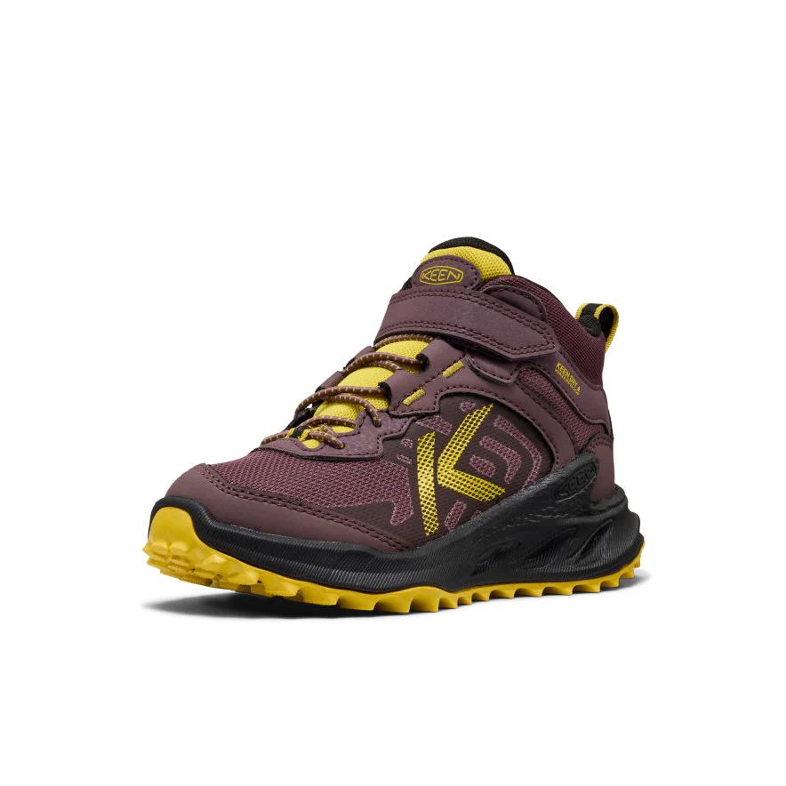 Zionic Wasserdichte Wanderstiefel für kleine Kids  |  Huckleberry/Mango Mint - Image 3