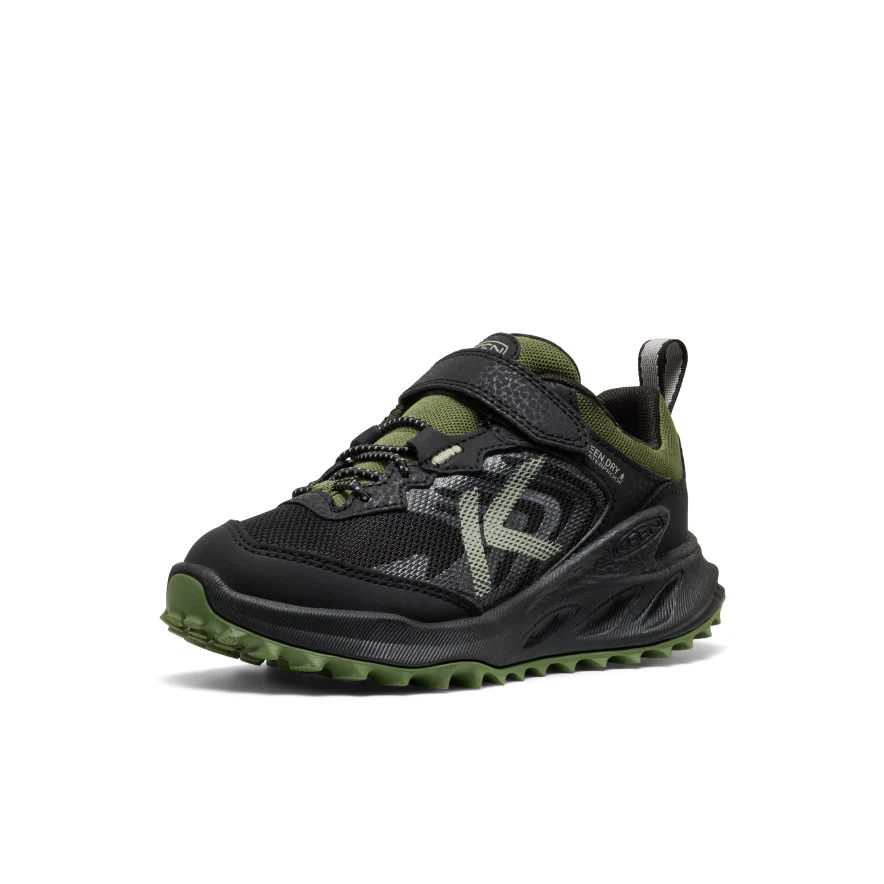 Zionic Wasserdichte Wanderschuhe für kleine Kids | Black/Bronze Green - Image 3