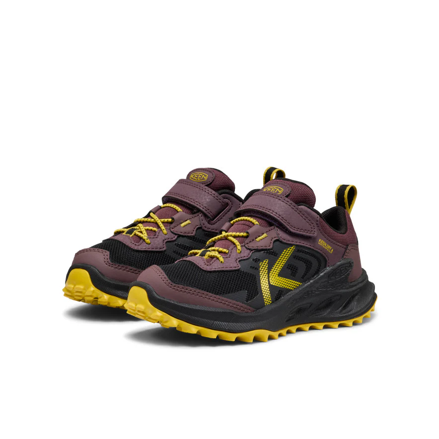 Zionic Wasserdichte Wanderschuhe für kleine Kids | Huckleberry/Black - Image 2