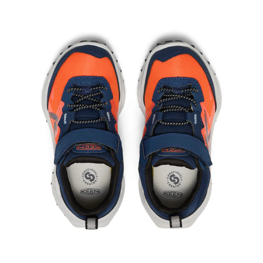Zionic Wasserdichte Wanderschuhe für kleine Kids | Naval Academy/Scarlet Ibis - Image 4