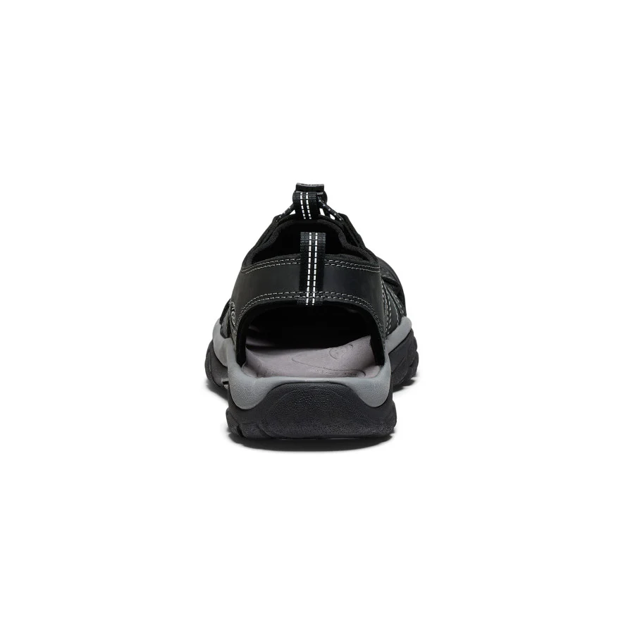 Newport Leder Sandale für Herren | Black/Steel Grey - Image 5