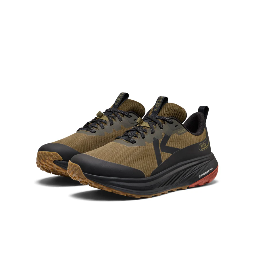 Roam wasserdichte Trailrunning-Schuhe für Herren | Dark Olive/Burnt Brick - Image 2