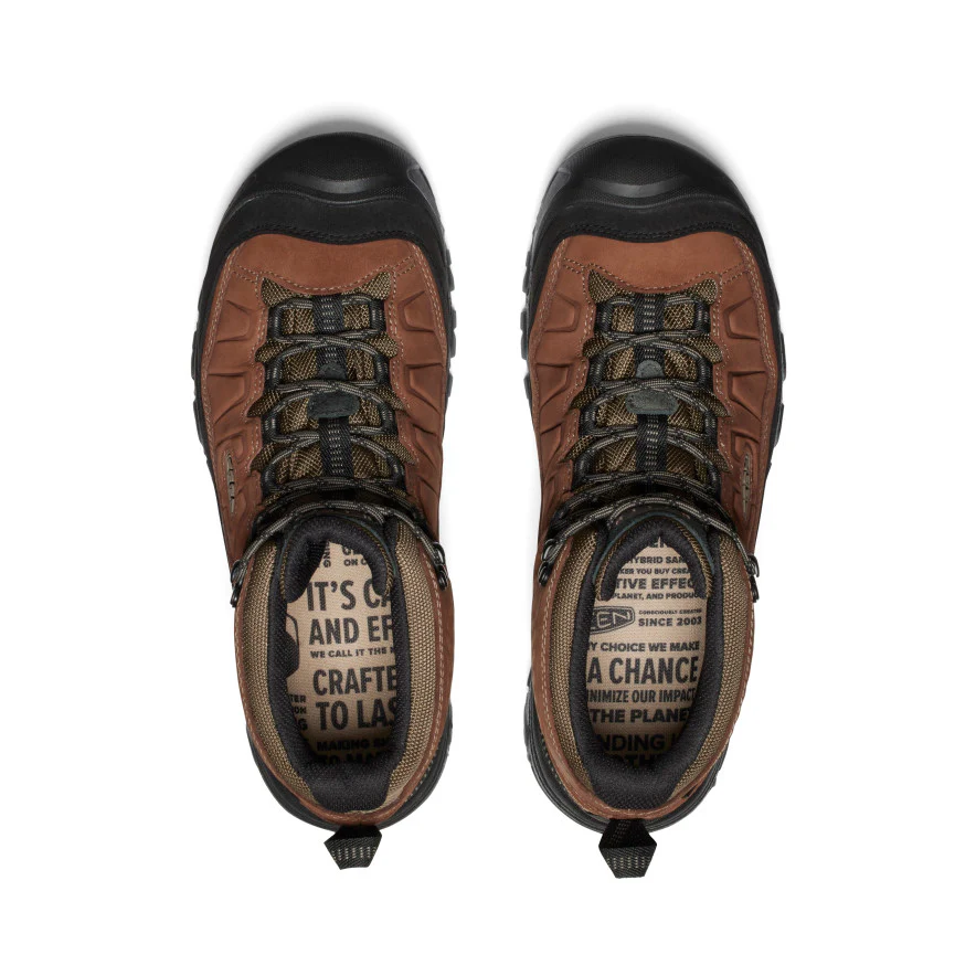 Targhee IV Wide Wasserdichte Wanderstiefel für Herren | Bison/Black - Image 4
