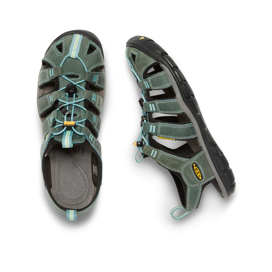 Clearwater Leather CNX Sandale für Damen | Mineral Blue/Yellow - Image 4