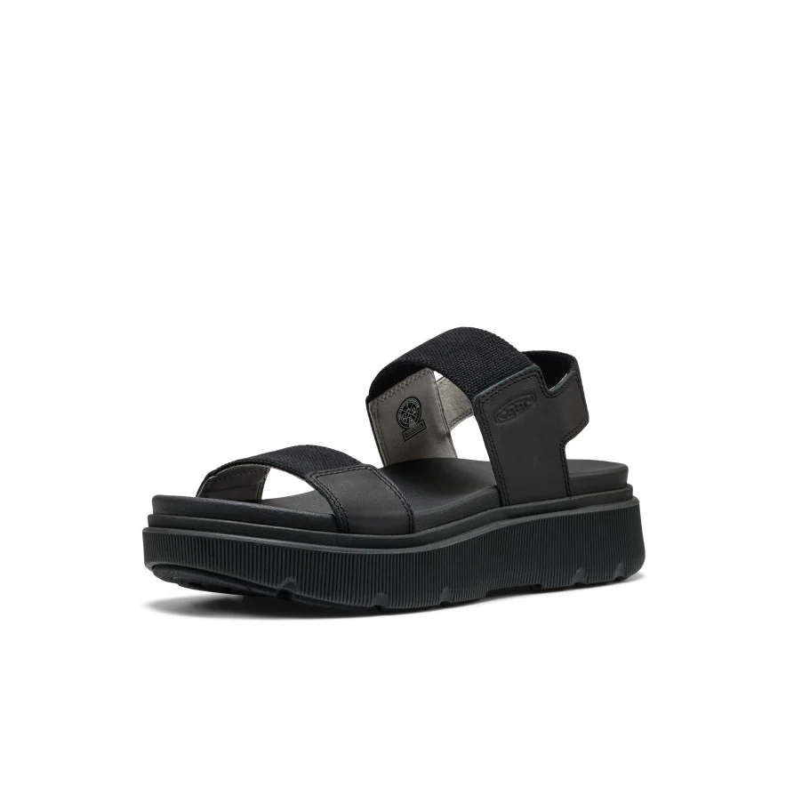 Elle Mila Backstrap Sandale für Damen | Black/Black - Image 3