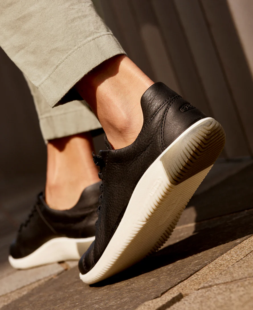 KNX Ledersneaker für Damen | Black/Star White - Image 9