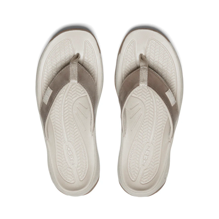 Kona Leder Flip-Flop für Damen  |  Brindle/Silver Birch - Image 4